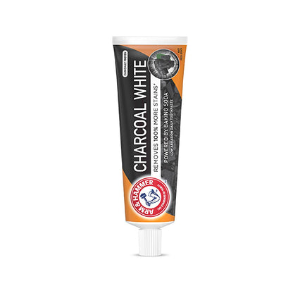 Dentifrice Arm & Hammer Charcoal White : Blanchit les dents et élimine les taches naturellement grâce au bicarbonate de soude - Formule douce peu abrasive