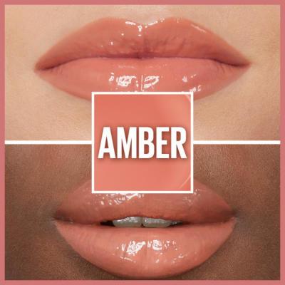 Maybelline Lifter Gloss: Brillo labial hidratante con ácido hialurónico - No pegajoso, efecto voluminizador, hermoso tono ámbar