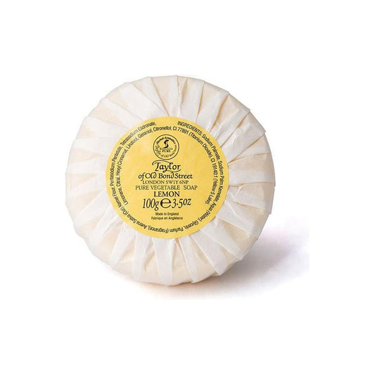 Taylor of Old Bond Street Lemon Pure Vegetable Soap 100g Bar Soap Pasteur Pharmacy