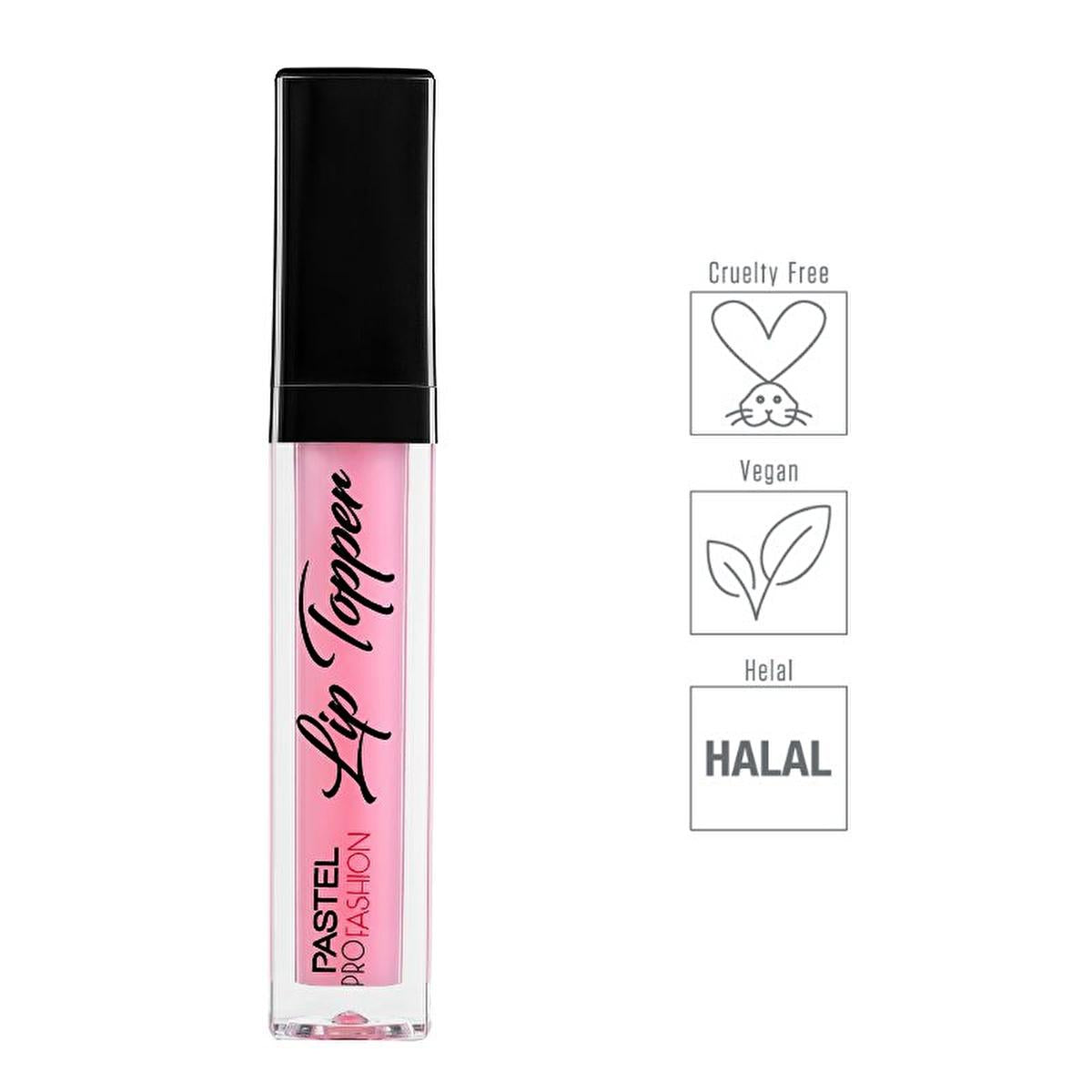 Pastel Profashion Lip Topper 305 Sugar - Brillo labial vegano y libre de crueldad animal con efecto brillante