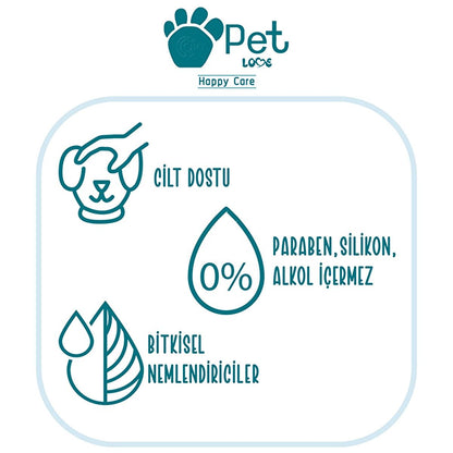 Huile de soin naturelle à l'huile d'argan Pet Love pour chiens et chats - Nourrit le pelage et la peau, toilettage facile, 5 x 1 ml