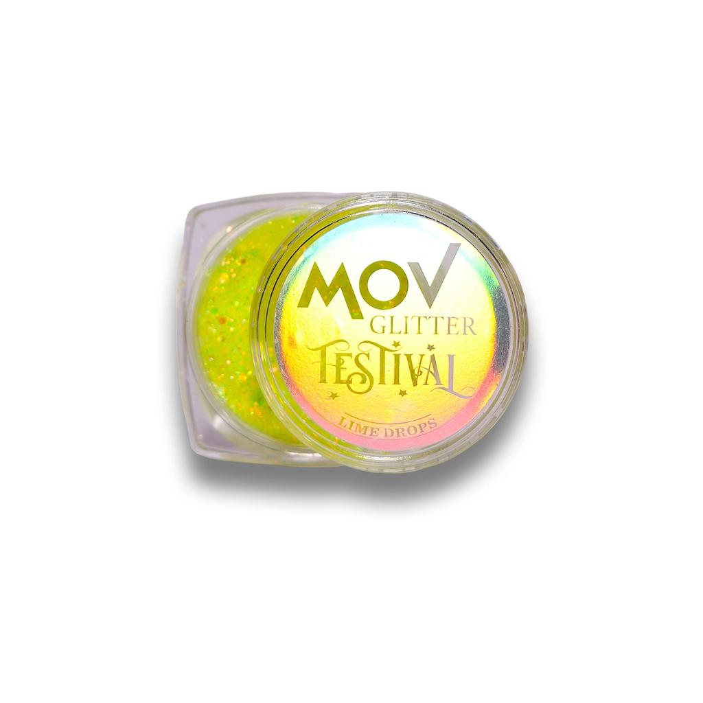 Mov Glitter Cream Festival No: 06 Lime Drops 15ml