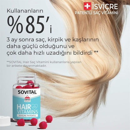 Vitaminas para el cabello Sovital - Gomitas veganas | 60 unidades