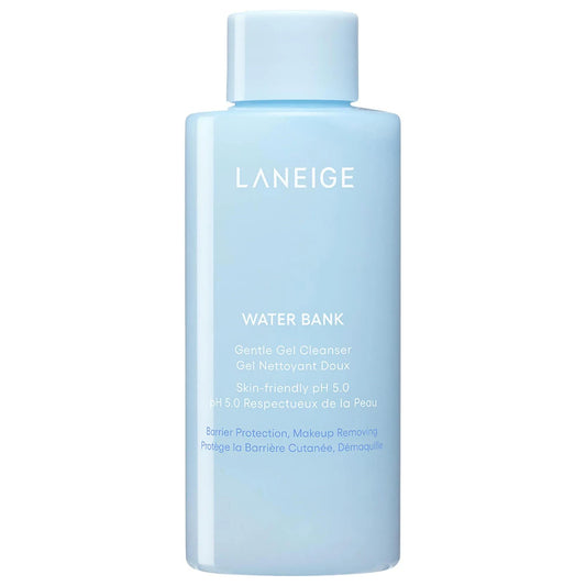 Limpiador en gel suave Laneige Water Bank: Limpiador facial con ácido hialurónico para una piel hidratada, equilibrada y radiante