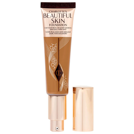 Fond de teint liquide Charlotte Tilbury Beautiful Skin couvrance moyenne - tenue 16 heures, hydratant, fini naturel, végan et sans cruauté envers les animaux
