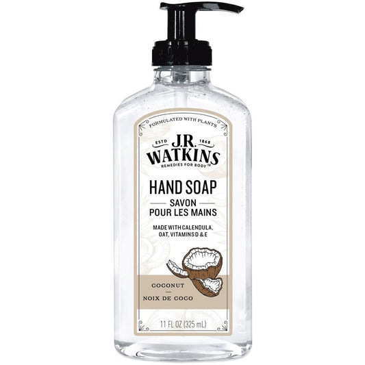 J.R. Watkins Hand Soap Coconut/Lavender Collection Liquid Hand Soap Pasteur Pharmacy Coconut