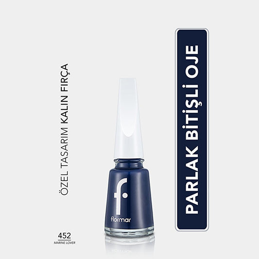 Flormar Nail Enamel: High Pigment, Long Lasting Nail Polish for Strong, Glossy Nails - Marine Lover
