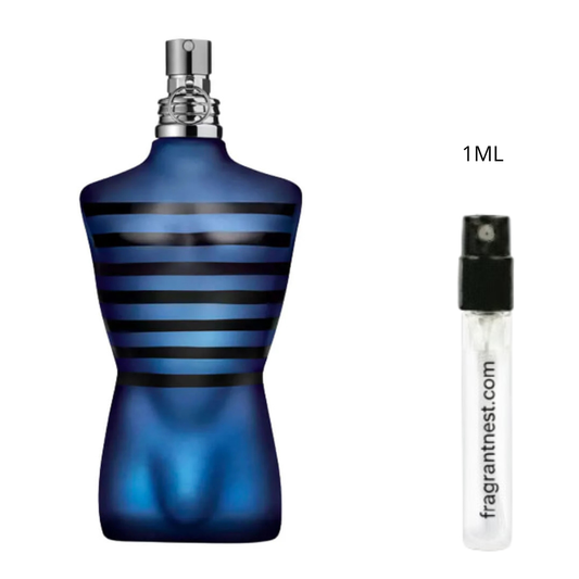 Jean Paul Gaultier Ultra Male Eau De Toilette Intense Travel Spray | Sample Fragrant Nest 1mL Sample (15 Sprays)