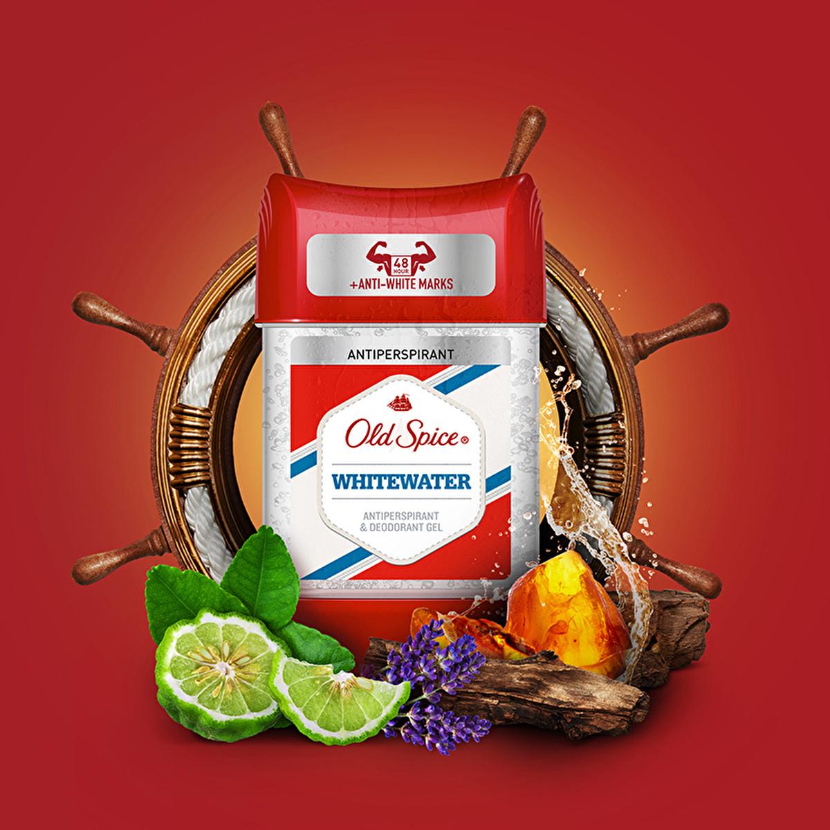 Old Spice Whitewater Clear Men's Deodorant Stick - Long-Lasting Fragrance & Sweat Protection