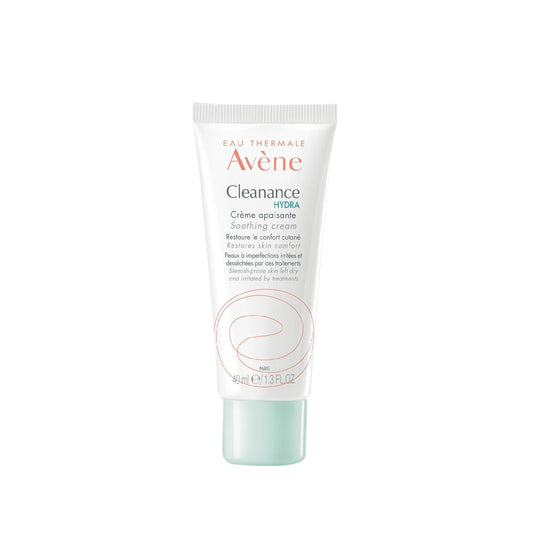 Crème apaisante Cleanance Hydra d'Avène pour peaux desséchées et irritées - Format voyage 40 ml, hydratante et douce