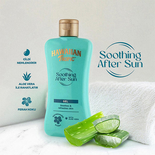 Hawaiian Tropic Aloe Vera After Sun Gel: Soothing Sunburn Relief, Vegan & Cruelty-Free, Recycled Packaging - 6.76 fl oz