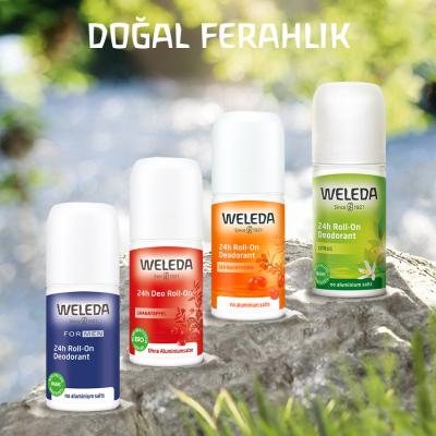Déodorant bille naturel Weleda - Sans aluminium, parfum citron, protection 24h