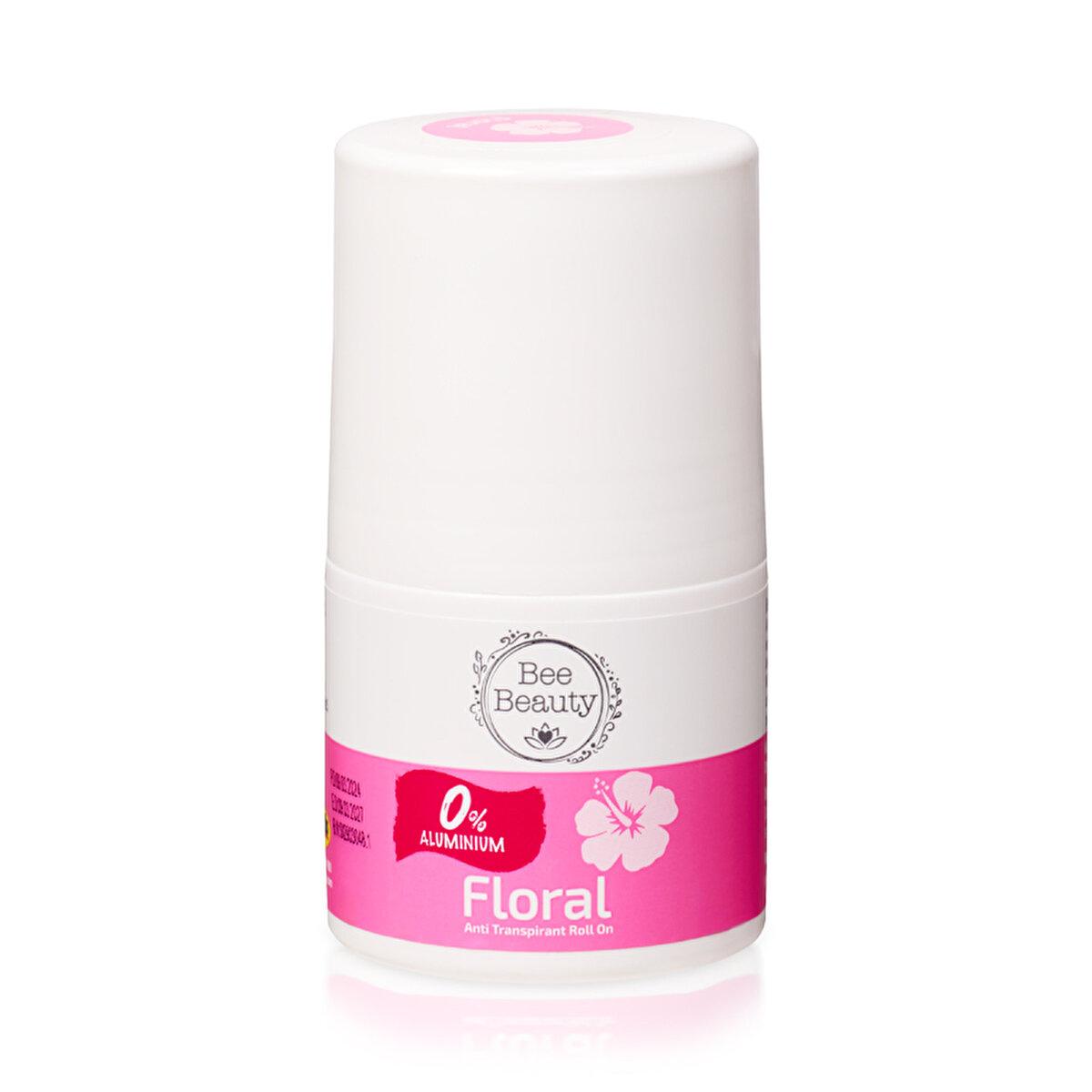 Bee Beauty Déodorant Anti-Transpirant Roll-On Floral - 50 ml | Sans aluminium, parfum rafraîchissant