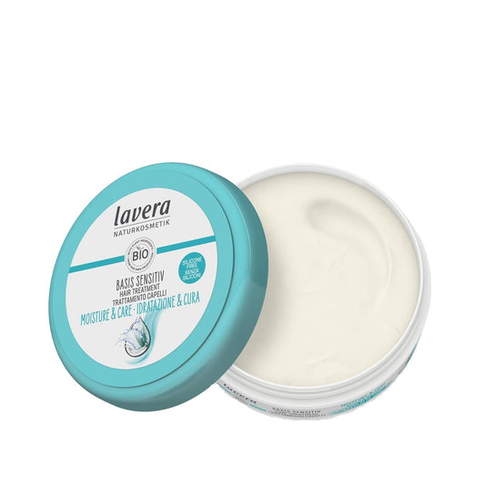 Producto de cuidado capilar hidratante Lavera Basis Sensitiv para cabello sensible - 200 ml, ingredientes naturales, hidratante suave