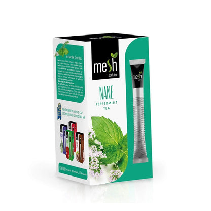 Infusión de hierbas refrescante de té de menta Mesh Stick 16 unidades