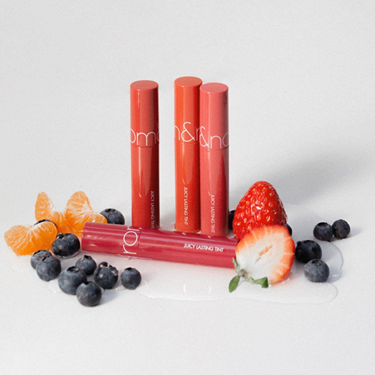 rom&nd Juicy Lasting Tint: Dark Coconut - Korean Lip Tint for Glossy, Hydrated & Long-Lasting Color