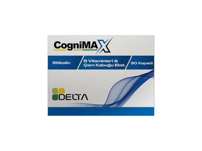 Delta Cognimax : Complément alimentaire avancé pour la santé cérébrale | Boostez votre mémoire, votre concentration et vos fonctions cognitives grâce à la citicoline, l'extrait d'écorce de pin et les vitamines B