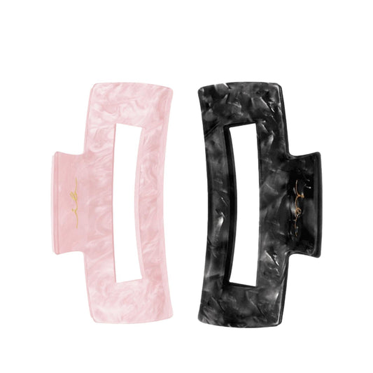 Barrettes à cheveux Invisibobble Clipstar Eclipse Glossy L (lot de 2) - Accessoires de coiffure élégants pour femmes