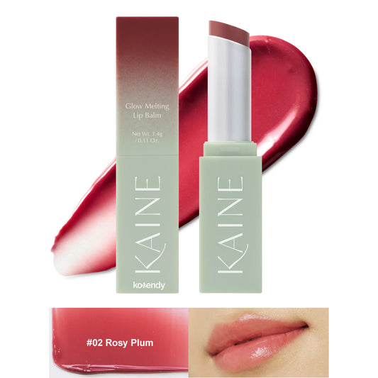 Baume à lèvres fondant Kaine Glow Melting, teinte Rosy Plum, 3,7 g