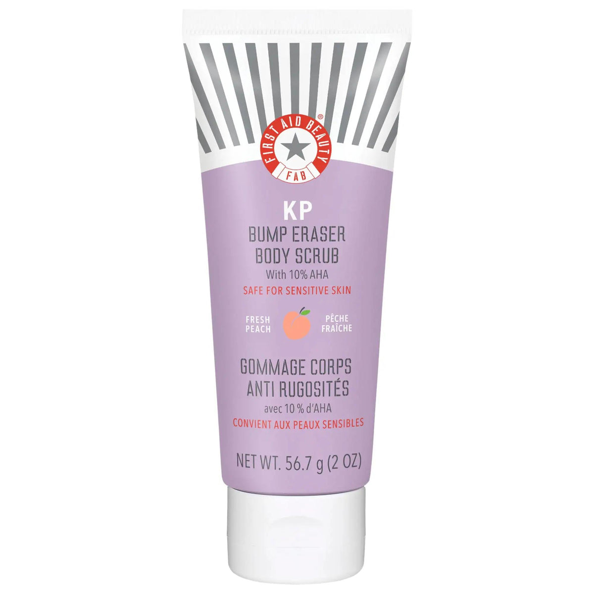 KP Bump Eraser: 10% AHA Exfoliating Body Scrub - Keratosis Pilaris Treatment for Smooth, Vegan & Cruelty-Free Skin