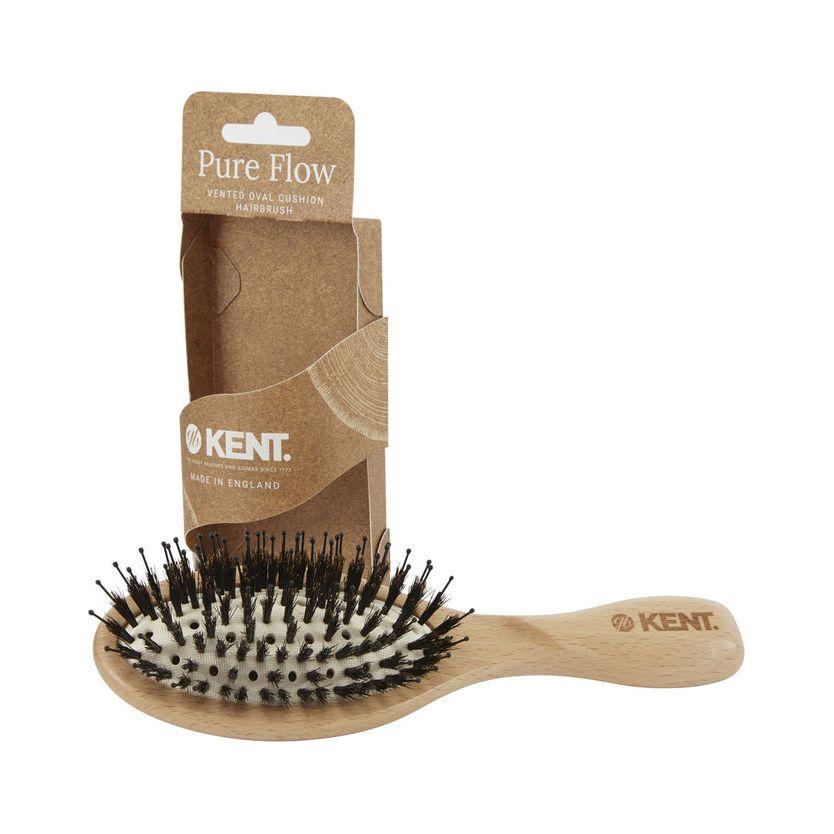 Kent Pure flow Vented Oval Cushion Hairbrush LPF1 - 5 Oz Hairbrush Pasteur Pharmacy