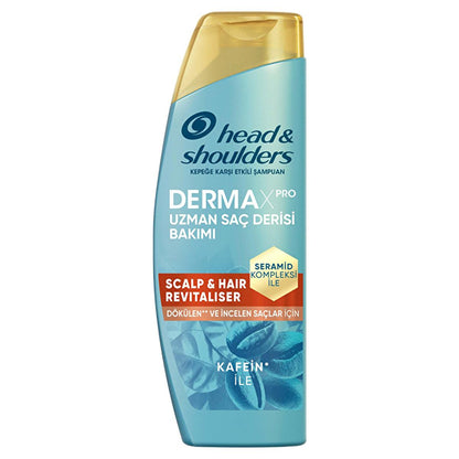 Champú anticaspa y anticaída Head & Shoulders DermaXPro: revitaliza el cuero cabelludo con cafeína y ceramida para un cabello más grueso y saludable
