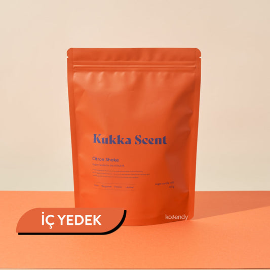 Vela de cera perlada Kukka Scent Citron Shake Sugar 250g