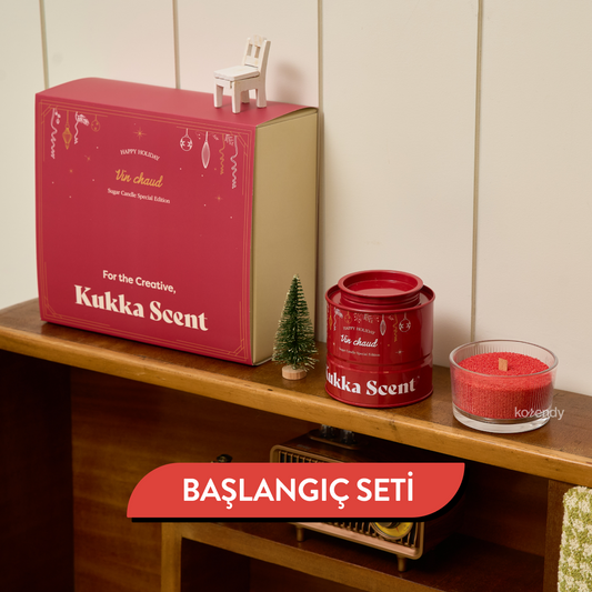 Vela de perlas Kukka Scent Vin Chaud con aroma a naranja especiada y vainilla, 250 g