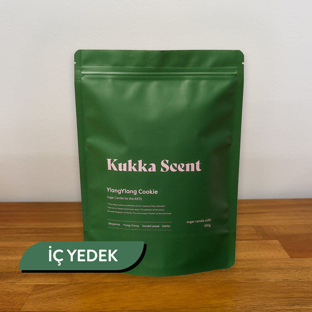 Kukka Scent Ylang Ylang Cookie Pearl Wax Candle 200g