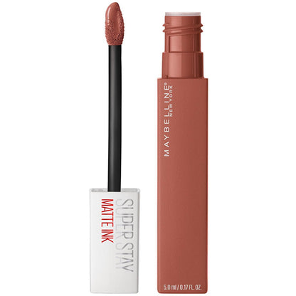 Rouge à lèvres liquide mat Maybelline New York Super Stay Matte Ink - Couleur longue tenue, fini mat, tenue 16 heures