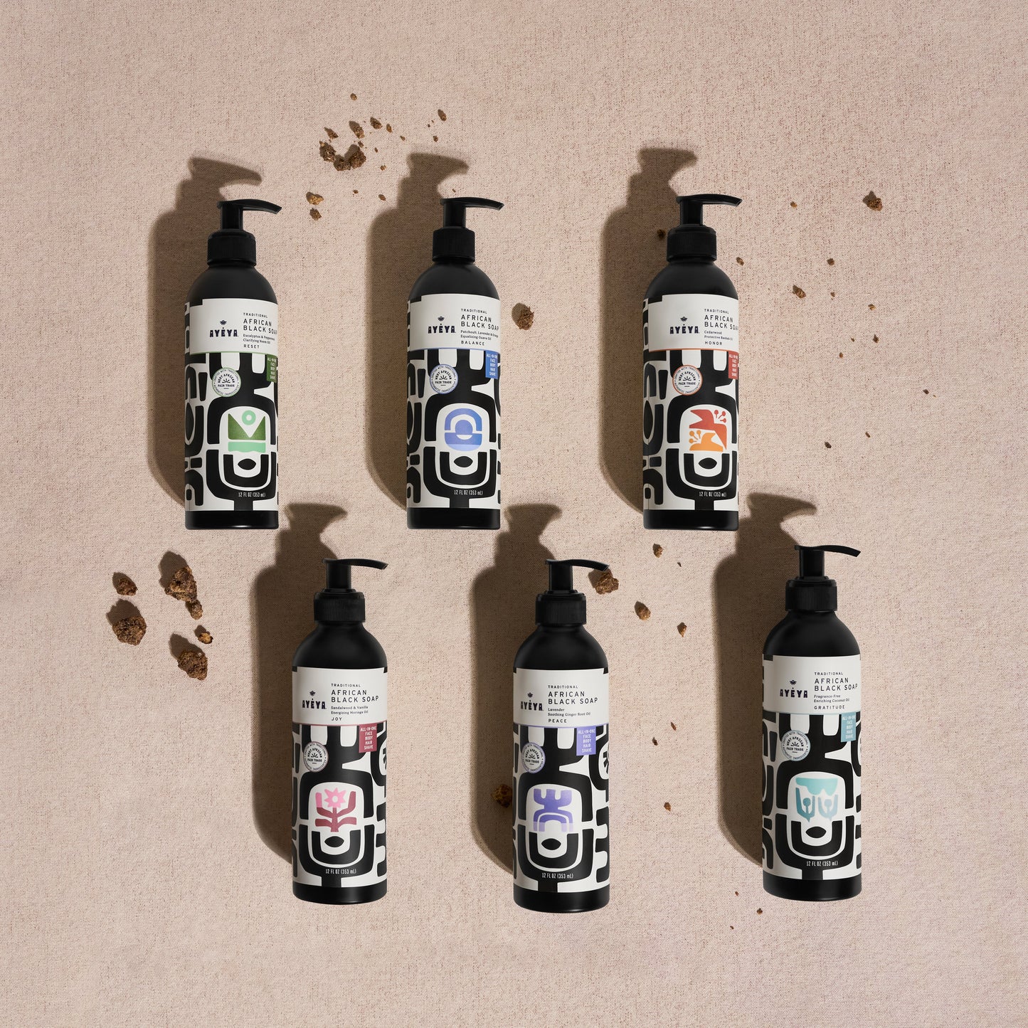AYÉYA Traditional African Black Liquid Soap <br> Peace Body Wash AYÉYA Online Store