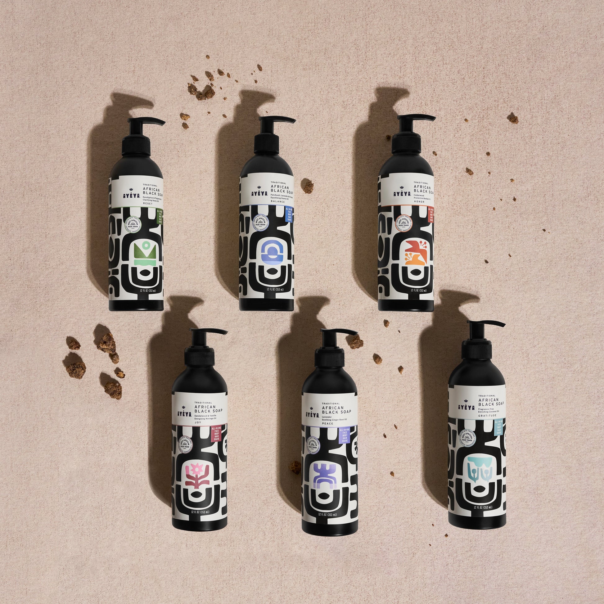 AYÉYA Traditional African Black Liquid Soap <br> Peace Body Wash AYÉYA Online Store