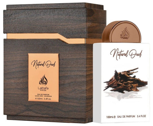 Lattafa Natural Oud Eau de Parfum — 3.4 oz
