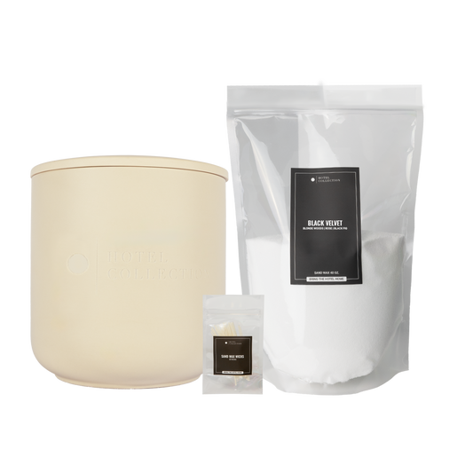 Aroma360 Grande Ceramic Candle Sand Wax Set Ceramic Sand Wax Candle Aroma360 Black Velvet Bone