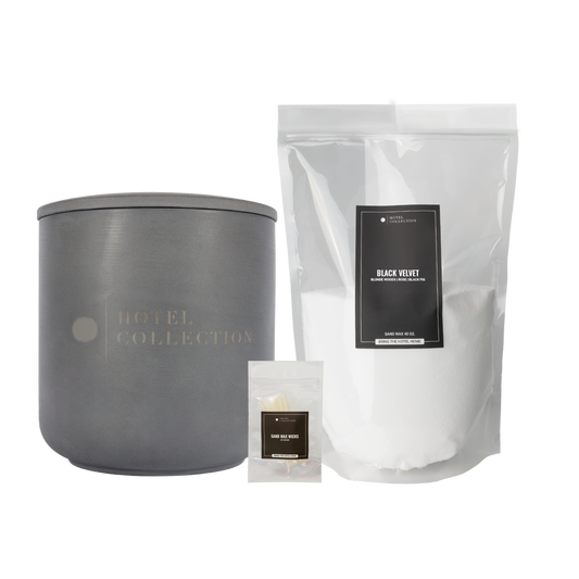 Aroma360 Grande Ceramic Candle Sand Wax Set Ceramic Sand Wax Candle Aroma360 Black Velvet Platinum