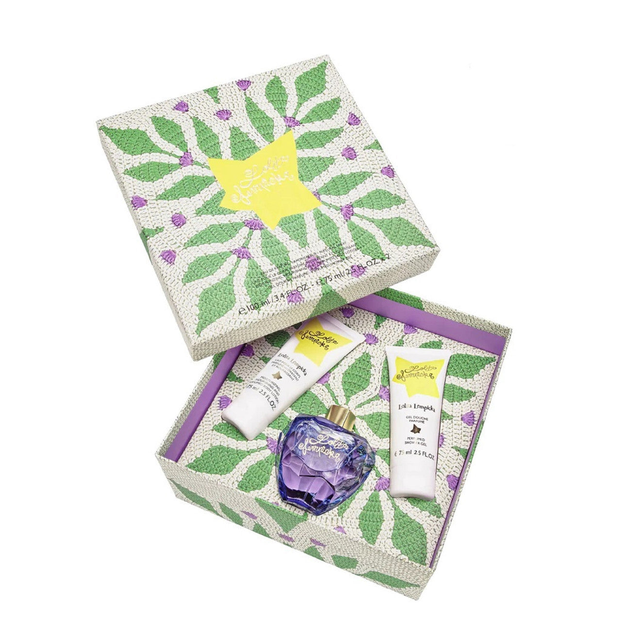 LOLITA LEMPICKA 3 PCS SET FOR WOMEN: 3.4 EAU DE PARFUM SPRAY + 2.5 BODY LOTION + 2.5 SHOWER GEL WOMEN Fragrant Nest