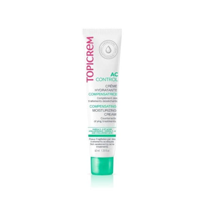 Topicrem AC Crema Hidratante Compensadora 40ml - Hidratación Suave para Pieles con Tendencia Acnéica