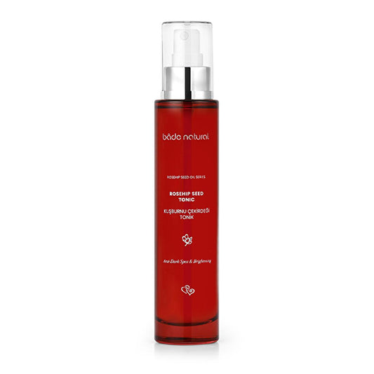 Tonique Éclat à la Rose Musquée Bade Natural - Tonique facial naturel pour le contrôle des imperfections, le resserrement des pores et la protection antioxydante