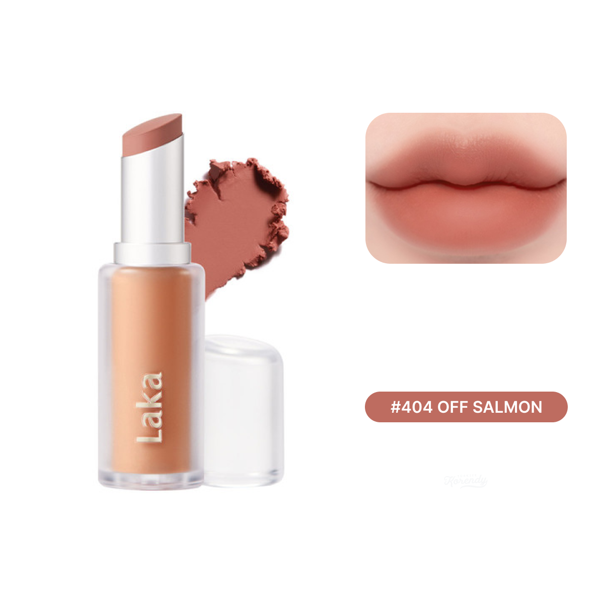 Laka Labial Mate Voluminizador y Alisador 404 Off Salmon 4g