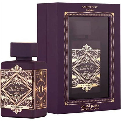 Lattafa Badee Al Oud Amethyst Eau de Parfum Unisex Perfume Spray, 100 ml