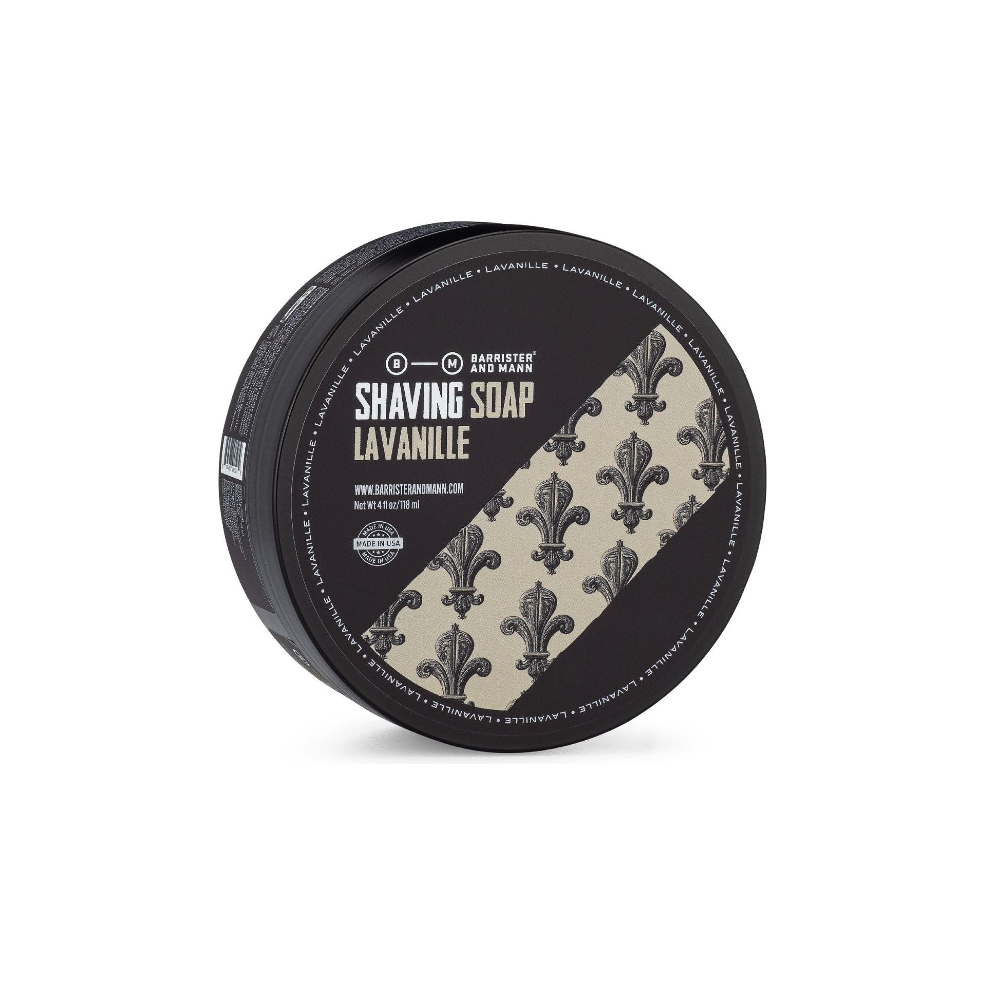 Barrister & Mann Lavanille Collection Shaving Set Pasteur Pharmacy Shaving Soap 4 oz