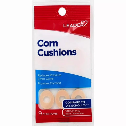 Leader Corn Cushions - 18 Count Value Pack, Soft Foam Pads for Foot Pressure Relief Corn & Callus Care Supplies Pasteur Pharmacy