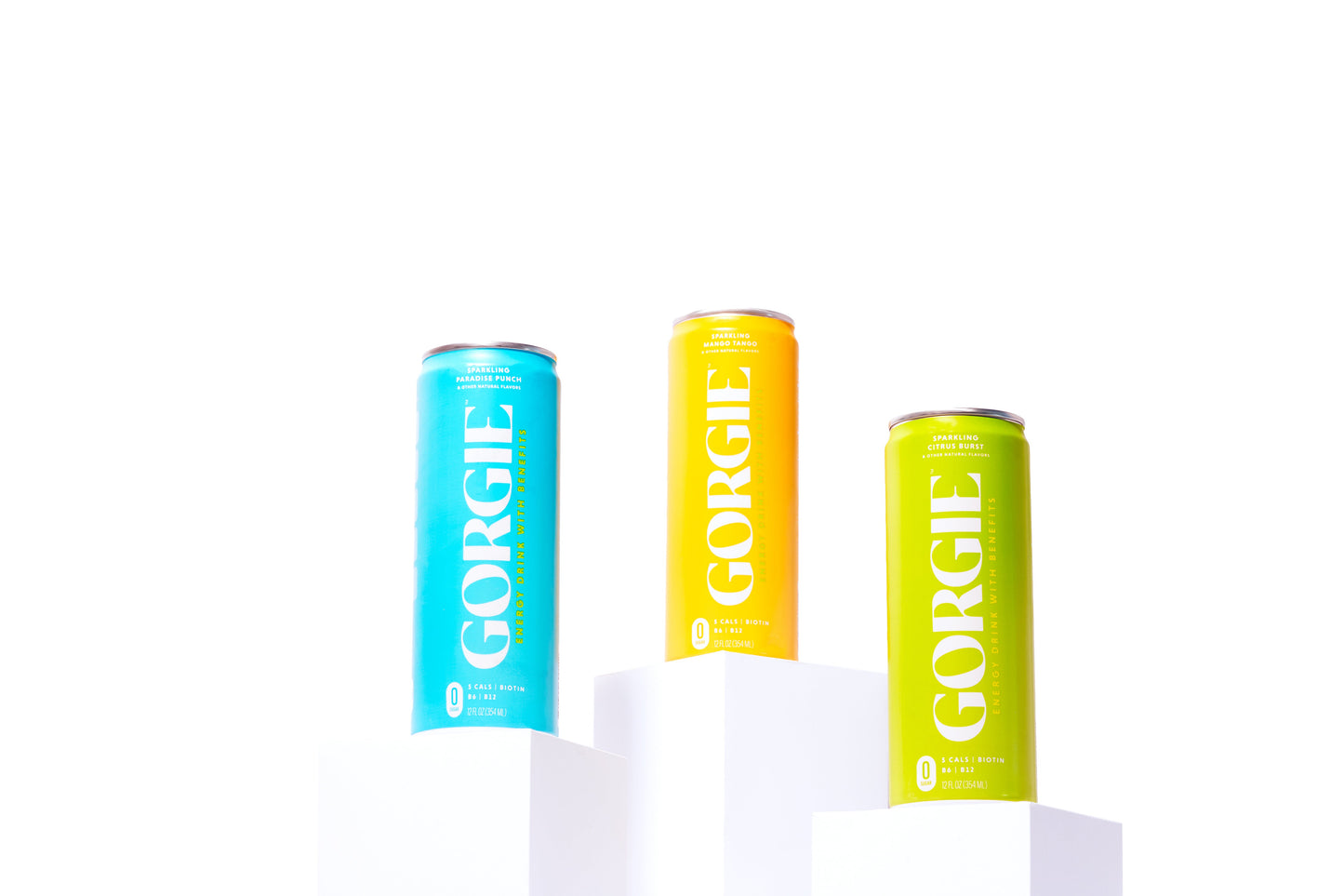 GORGIE Energy Drink - Sparkling Citrus Burst - 12 Cans Pack Energy Drink GORGIE