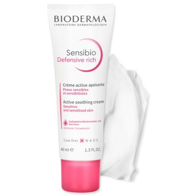 Bioderma Sensibio : Crème Riche Hypoallergénique pour Peaux Sèches et Sensibles - Hydratation Intense & Protection de la Barrière Cutanée
