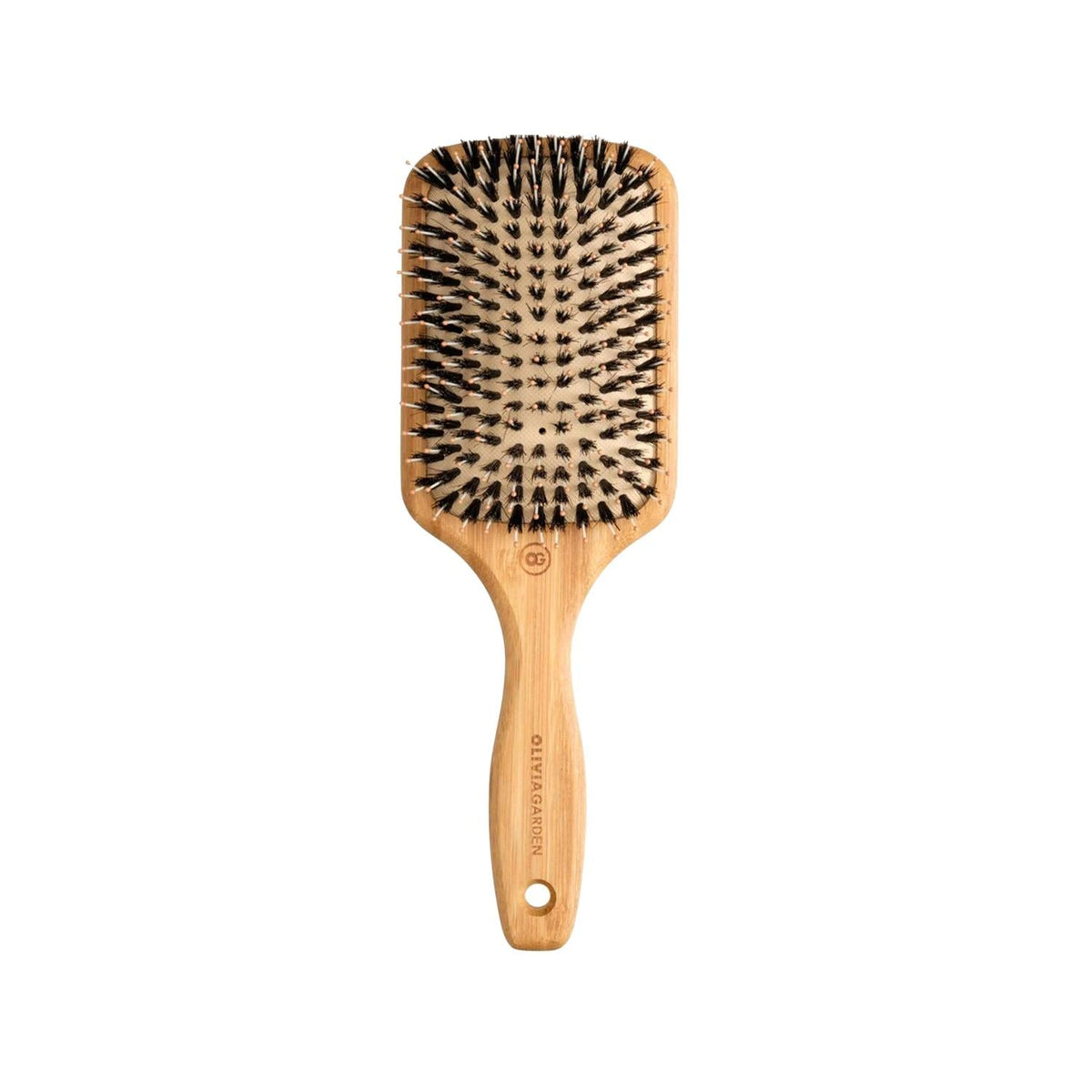 Olivia Garden Bamboo Touch Detangle Combo Hair Brush L - Eco-Friendly Detangling for Curly Hair