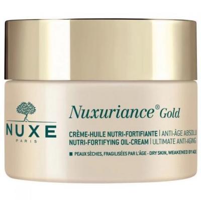 Crema de día antiedad Nuxe Nuxuriance Gold: hidratante nutritivo, natural y no comedogénico para pieles maduras