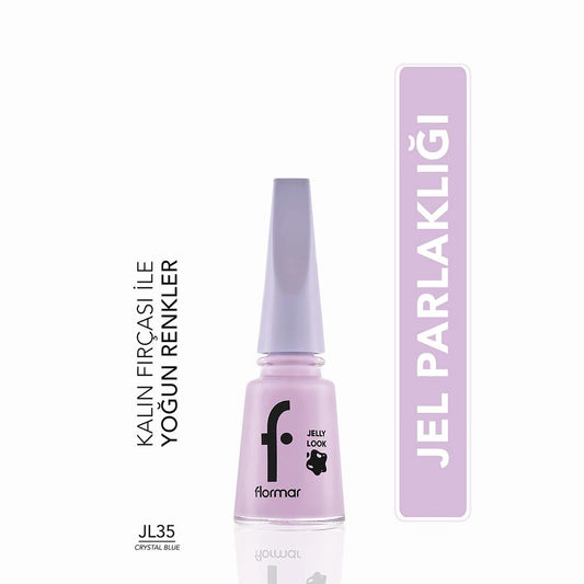 Flormar Jelly Look Nail Polish JL35 Crystal Blue 11ml