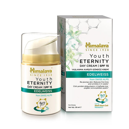 Crème de jour anti-âge Himalaya Youth Eternity FPS 15 - Réduit les ridules et les rides, hydrate et nourrit la peau