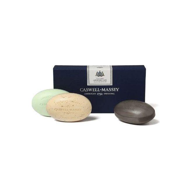 Caswell-Massey Bath Soap Box of Three 5.8 oz Each Bar Collection Bar Soap Pasteur Pharmacy Apothecary