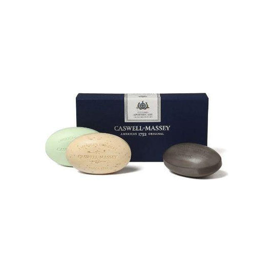 Caswell-Massey Bath Soap Box of Three 5.8 oz Each Bar Collection Bar Soap Pasteur Pharmacy Apothecary